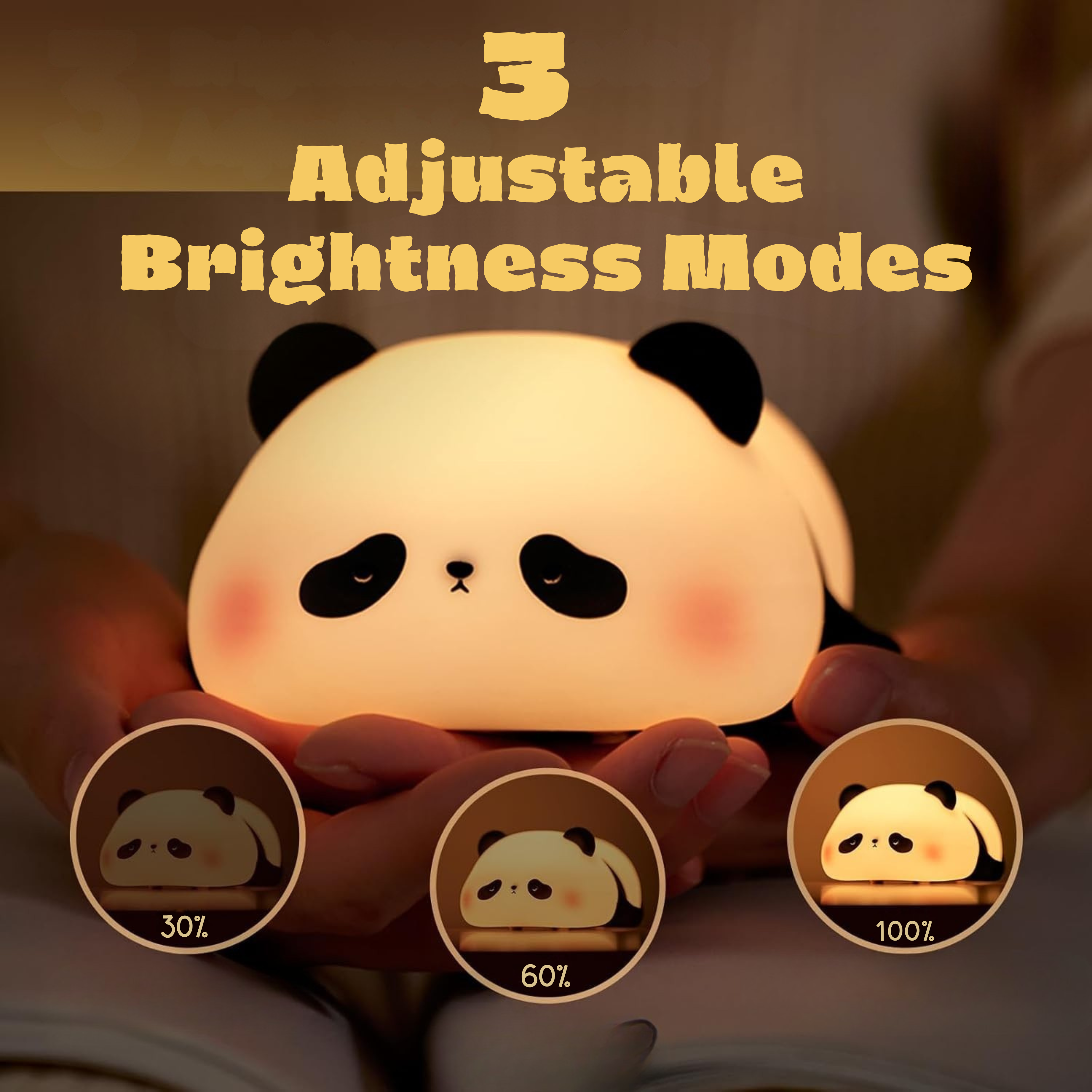 Silicone-Led Cute Panda
